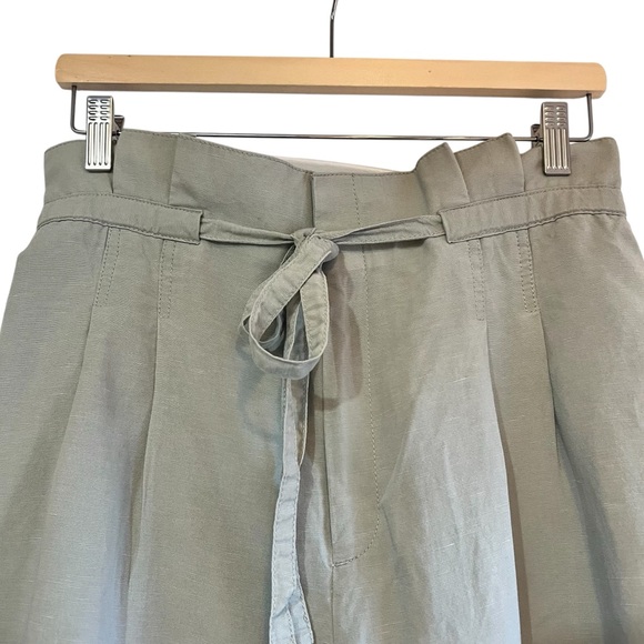 Club Monaco Anreannah Paperbag High Waist Crop Pants size 10 excellent condition - Picture 9 of 15